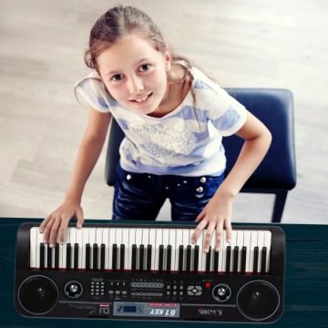 ОРГАН БОЛЬШАЯ КЛАВИАТУРА ПИАНО ЭЛЕКТРОННЫЕ КЛАВИШИ МИКРОФОН USB ПОДСТАВКА