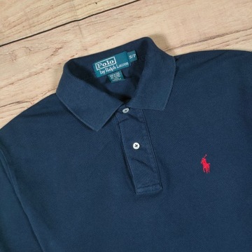 POLO RALPH LAUREN Koszulka Polo Męska Granatowa Logo r. S