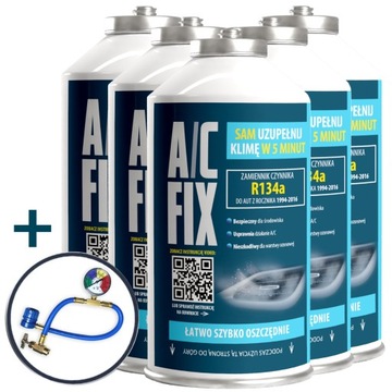 Комплект AC FIX для заправки системы кондиционирования R134a.