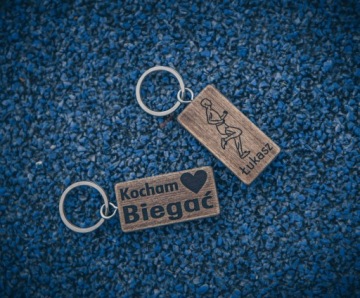 Брелок-бегун, я люблю/люблю бег! Гравер