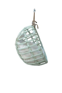 Huśtawka wiklinowa FOTEL WISZĄCY MIĘTA + poduszka