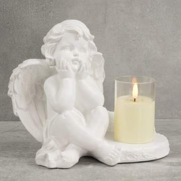 СЕРАЯ ГИПСОВАЯ ФИГУРКА ГРОБНИЦЫ СВЕТОДИОДНАЯ ЛАМПА 3XAAA