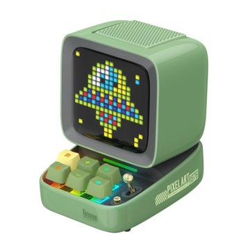 Divoom Ditoo Pro - green pixel art. gry