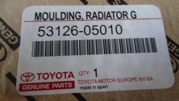 LIŠTA MŘÍŽKY MASKA LEVÝ 53126-05010 TOYOTA AVENSIS T27