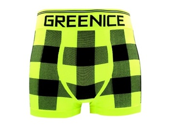 6x BOKSERKI MĘSKIE MAJTKI BEZSZWOWE ELASTYCZNE GREENICE ROZMIAR M/L