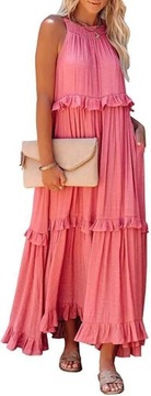 Sukienka na co dzień boho maxi rozmiar XXL