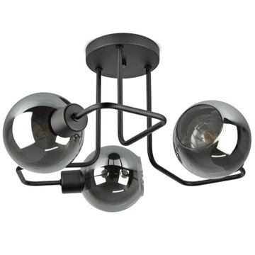 Lampa sufit PLAFON MODERN żyrandol LED BALL SZKŁO