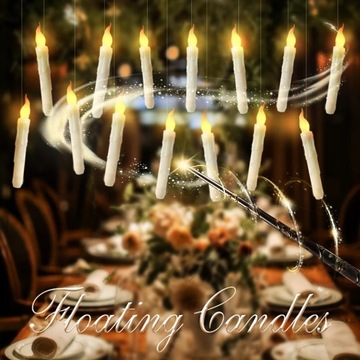 БЕСПЛАМЕННАЯ СВЕЧА-УКРАШЕНИЕ ВОЛШЕБНАЯ ПАЛОЧКА С ДИСТАНЦИОННЫМ УПРАВЛЕНИЕМ 12ШТ.