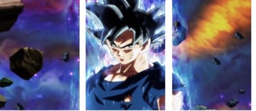 3x OBRAZ NA ŚCIANĘ DRAGON BALL BLACK GOKU 20x30