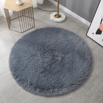 pluszowy dywan okrągły 100cm