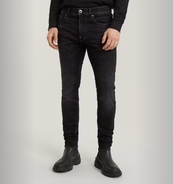 G-star RAW 3301 Revend Skinny Jeans Spodnie Jeansy Dżinsy Nowe roz.34/32