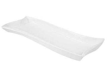 Porcelanowy Półmisek Salsa Fala 26 x 10 cm biały AMBITION