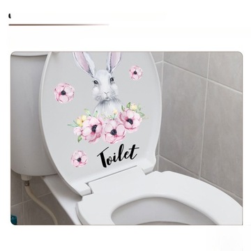 NAKLEJKI NA TOALETĘ RÓŻOWE NAKLEJKI NA SIEDZENIE 3 SZT.