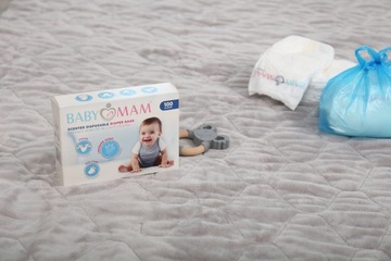 ПАКЕТЫ ДЛЯ ИСПОЛЬЗОВАННЫХ ПОДгузников BABYMAM 100 шт.