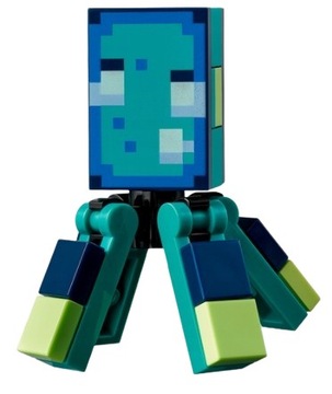 LEGO ФИГУРКА Minecraft - Кальмар Кальмар minesquid02