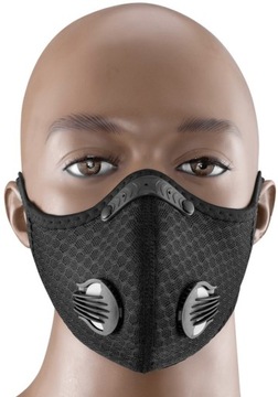 MASKA SPORTOWA NA ROWER DO BIEGANIA Z FILTREM KN95