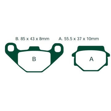 Klocki hamulcowe Kawasaki AR 125 KDX 200 BJ 250