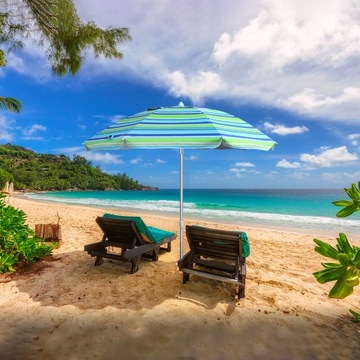 БОЛЬШОЙ ПЛЯЖНЫЙ ЗОНТ, САД, УФ-ФИЛЬТР, СКЛАДНОЙ, 200 см