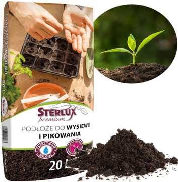 Podłoże Ziemia do wysiewu i pikowania Sterlux 20l