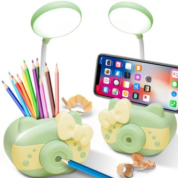 LAMPKA BIURKOWA NA BIURKO LAMPA LED Z TEMPERÓWKĄ SZKOLNA NOCNA STOJĄCA