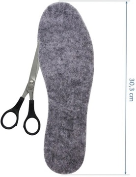 Стельки для обуви из фетра, толстый фетр, 6 мм, размер 46