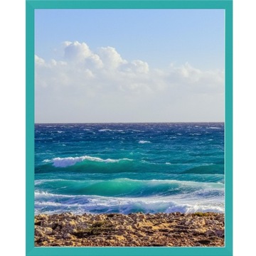 RAMKA NA ZDJĘCIA RAMKI FOTO A4 21x29,7 TURKUSOWA