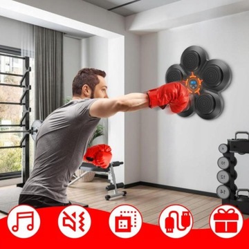 ТРЕНИРОВОЧНЫЙ БОКСОВЫЙ ЩИТ МУЗЫКАЛЬНЫЙ БОКСЕРСКИЙ МАШИНА BLUETOOTH ДЛЯ НАСТЕННОГО КОМПЛЕКТА