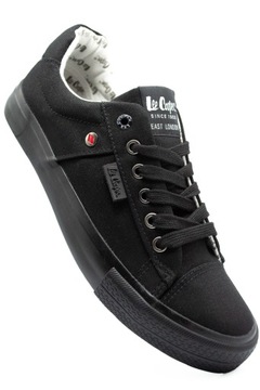 Buty Trampki męskie Lee Cooper tenisówki czarne obuwie sportowe niskie 42
