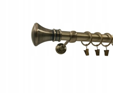 KARNISZ fi25mm ZŁOTO ANTYK 240cm MONACO