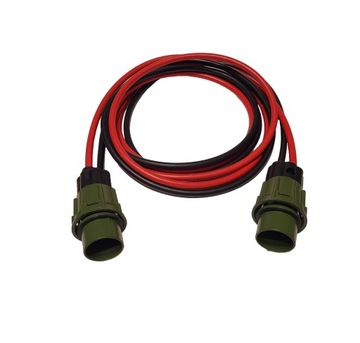 Przewody przedłużacz 2x 35mm² wtyczki NATO z nakrętką POLSKIE KABLE 3 metry