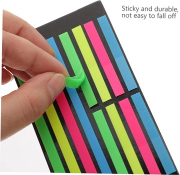2 шт. флуоресцентные индексные наклейки, закладки для маркировки книг, закладки