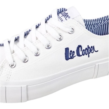 Trampki na platformie Damskie LEE Cooper białe tenisówki Buty 2743L 39