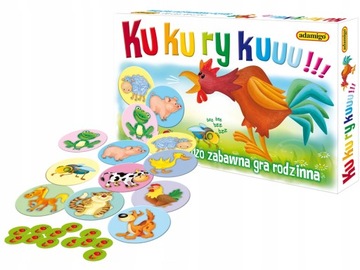 ADAMIGO KUKURYKU Rodzinna Gra Planszowa edukacyjna