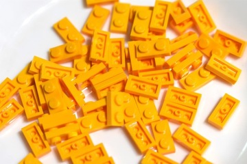 Lego plate płytka bright light orange 3023 20szt