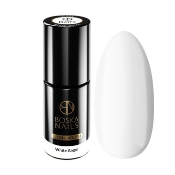 BOSKA NAILS Lakier hybrydowy White Angel 301 Biały 6ml