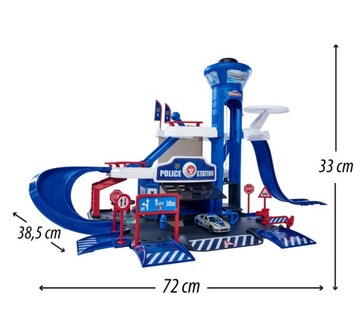 Полицейская база + 1 автомобиль Majorette