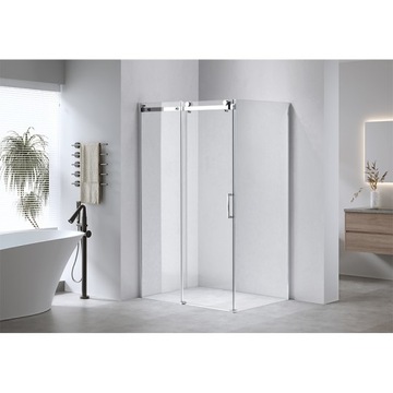 ПРЯМОУГОЛЬНАЯ ДУШЕВАЯ КАБИНА KZ203C ХРОМ 120х80 СМ