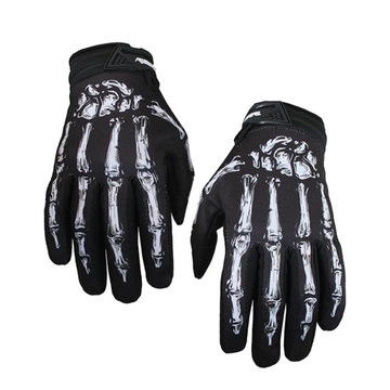 Rękawiczki unisex Motocykl Halloween Bone