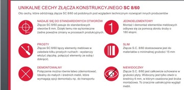 IXCONNECT SC 8/60 эксцентриковый разъем HAFELE 10 шт.