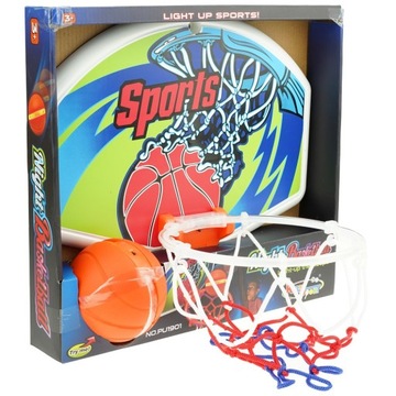 GRA ZRĘCZNOŚCIOWA KOSZYKÓWKA ŚWIECĄCA PIŁKA LED