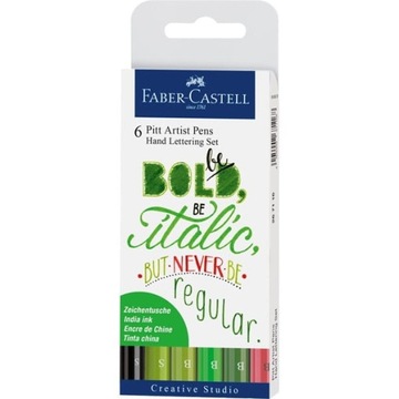 Pisaki do kaligrafii Faber-Castell Pitt Artist Pens Hand Lettering Set ziel