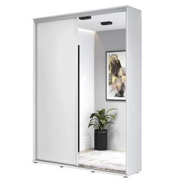 Szafa przesuwna ZUZA I 100x242x45 wysoka, biała