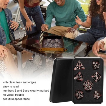 НАБОР КУБИКОВ DICE MACABRE DND RPG, 7 ШТ.