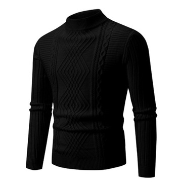 Мужской теплый и удобный свитер Mid Tall однотонного цвета.