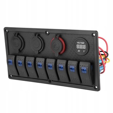 Светодиодная панель для лодки, 12 В, 24 В, 8 групп