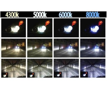 Комплект ксенона 55 Вт, преобразователи накаливания H1 H7 5000K