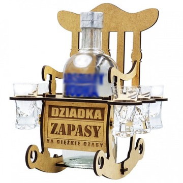 FOTEL BUJANY NA FLASZKĘ śmieszny prezent dla na Dzień Babci i Dziadka