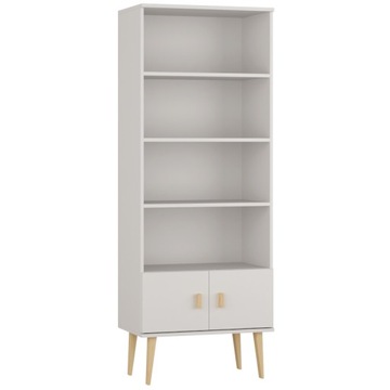 REGAL SKANDYNAWSKI BIBLIOTECZKA SOSNOWA NA KSIĄŻKI