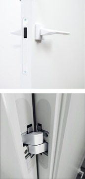 Drzwi UKRYTE Ościeżnica ALUMINIOWA Uniwersalna 90 PRAWE Komplet Zew i Wew