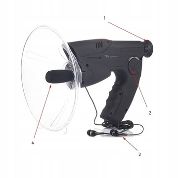 Подслушивание, бинокль, направленный шпионаж МИКРОФОН